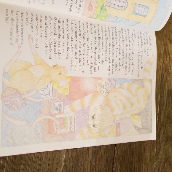 Vintage 1987 Town House & Country Mouse And Other Tales Picture Book Jane Harvey - Picture 12 of 14